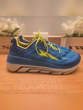 Altra Duo Running Sneakers Shoes Blue/Yellow  Womens Size 10